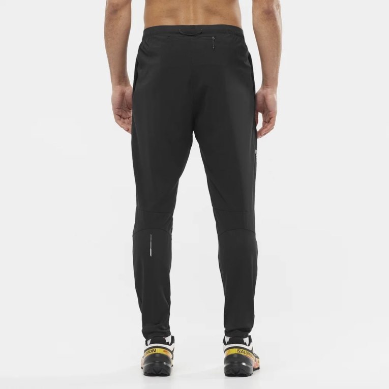 Salomon Cross Run Men's Sport Pants Black | CA 48B52
